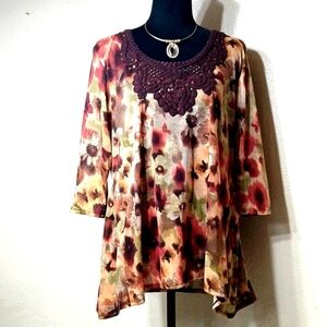 SML SPORT Floral Top